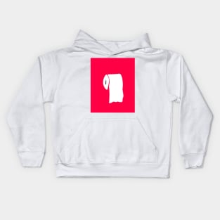 Toilet Paper - Pink Kids Hoodie